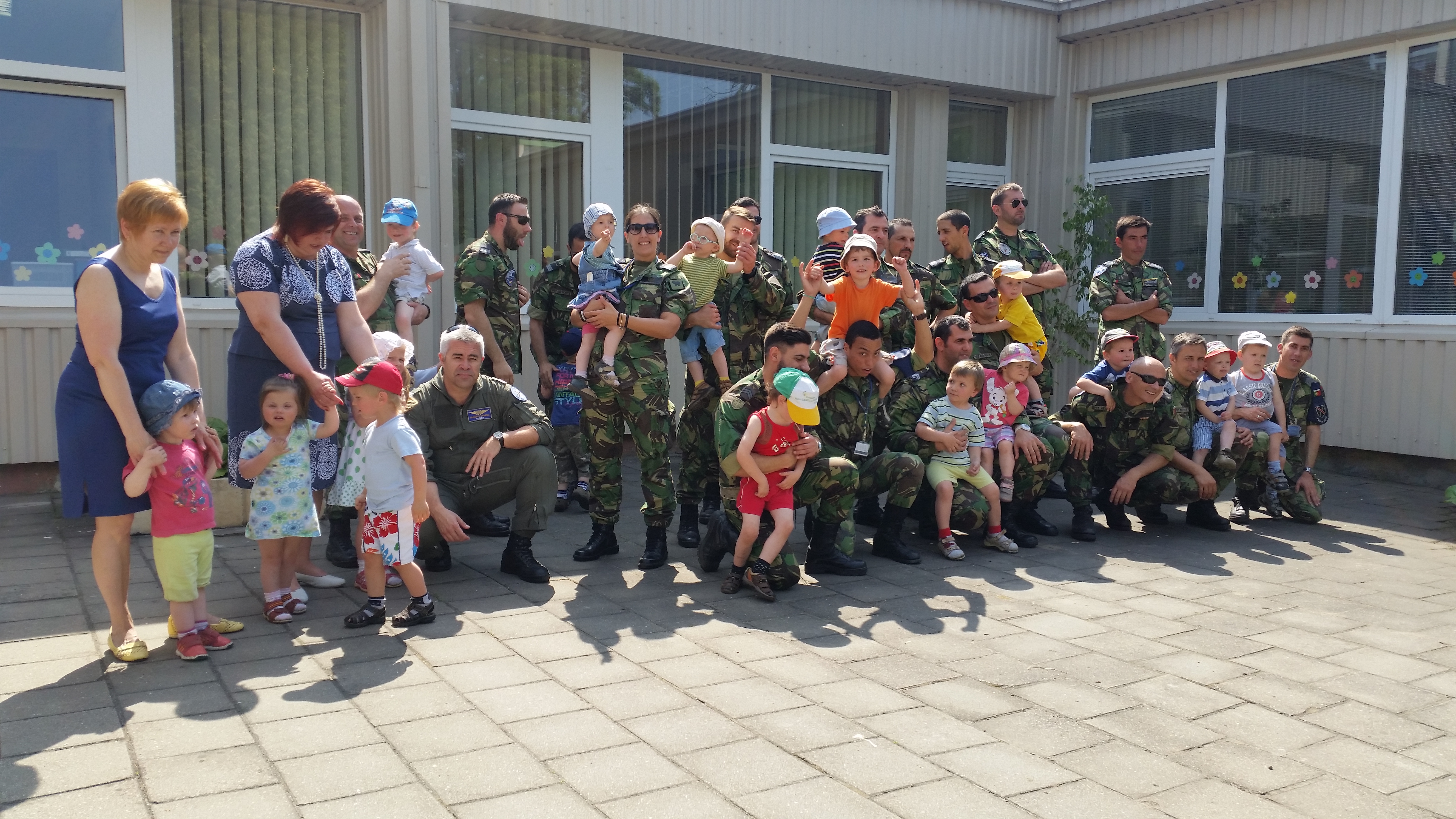 Militares destacados na Litunia em ao de Solidariedade