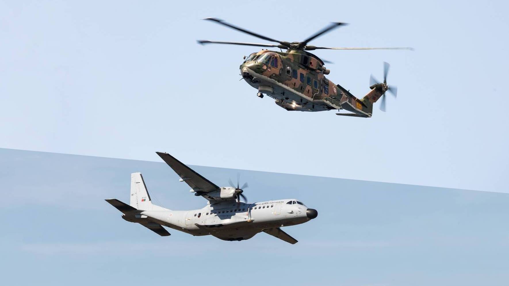 Força Aérea: Helicóptero resgata dois doentes de navio cruzeiro