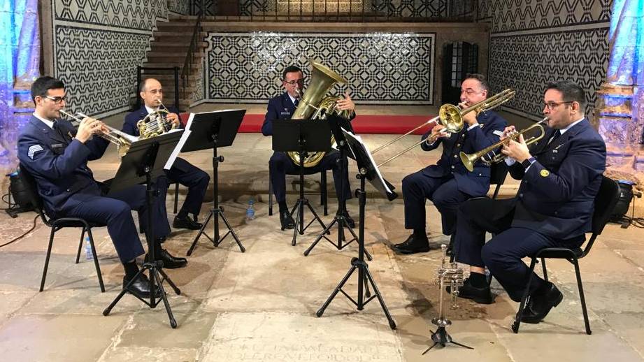 Quinteto de Metais da Banda de Música da Força Aérea atuou em Setúbal