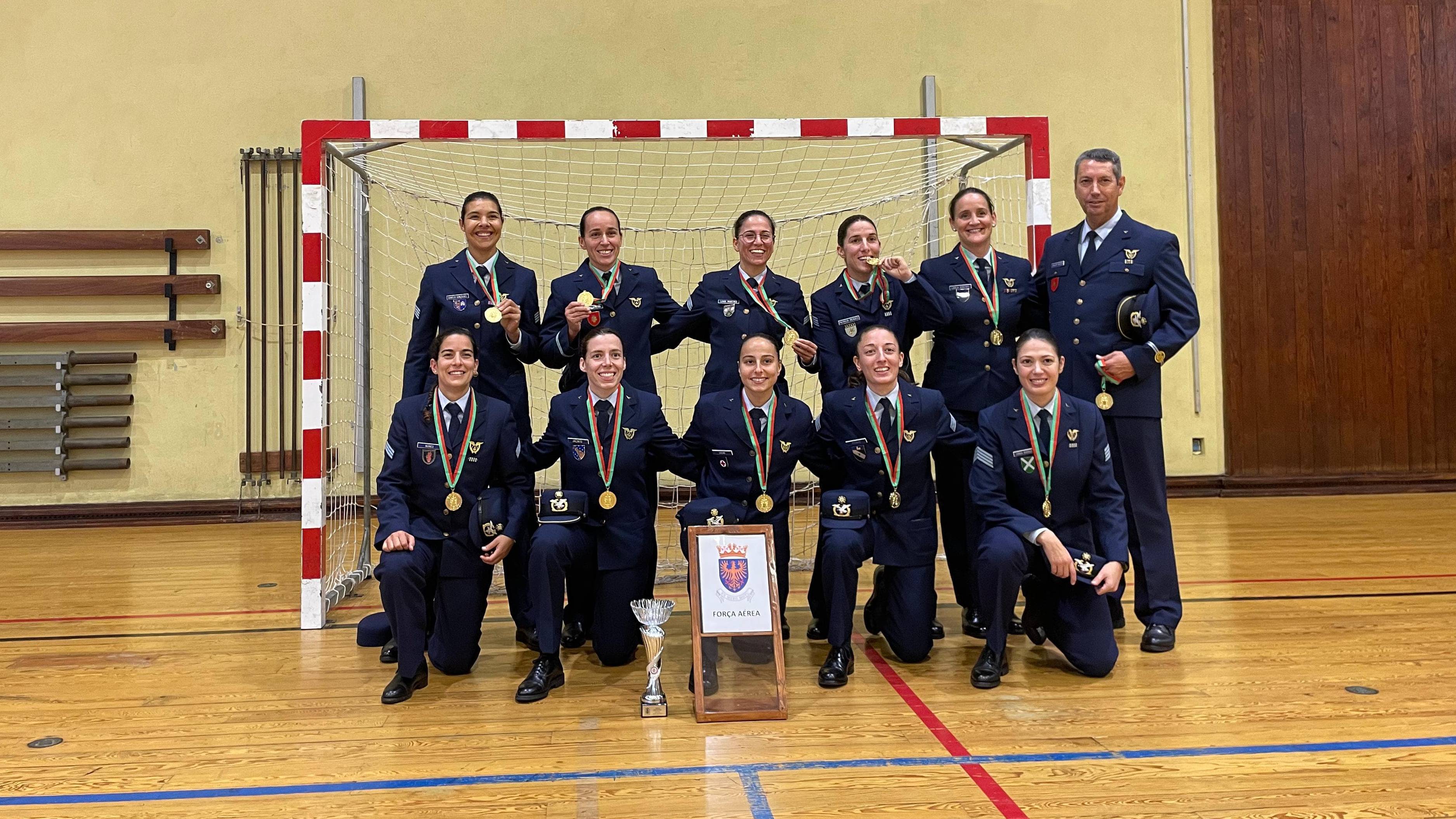 Militares da Força Aérea Campeãs Nacionais de Futsal