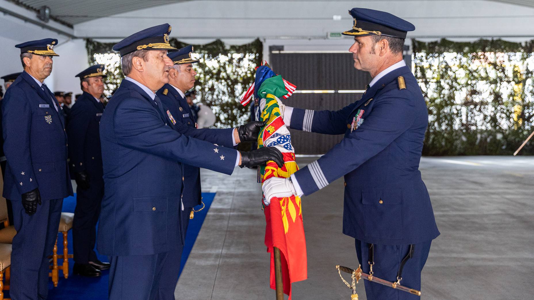 Rendio de Comando na Unidade de Apoio de Lisboa