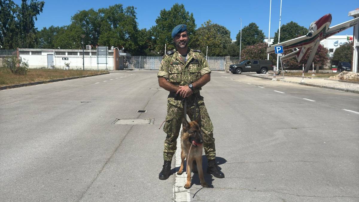 Cadela Arya integra curso de formao na Escola Cinotcnica da Fora Area