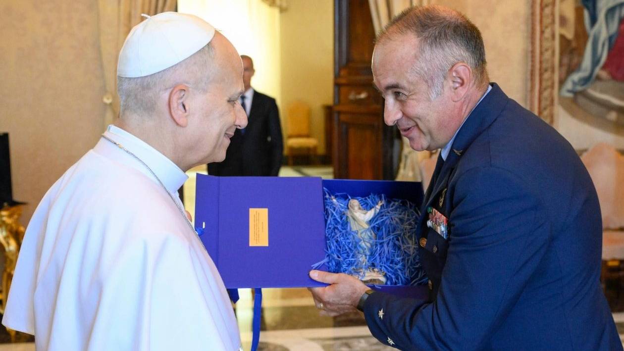For�a A�rea presente em audi�ncia com o Papa Le�o XIV no Vaticano